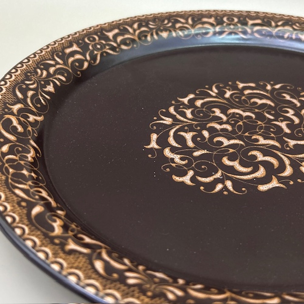 Franciscan Jamoca Oval Platter 14" Brown Gold
