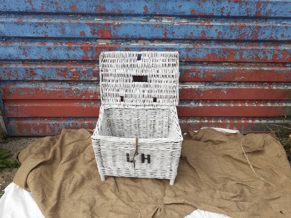 Wicker Storage Chest On Legs