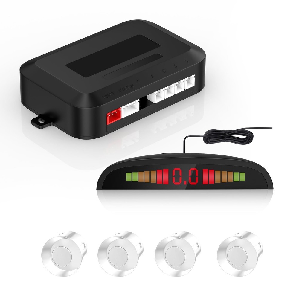 Car Auto Vehicle Reverse Backup Sensor System with 4 Parking Sensor... Fast Ship