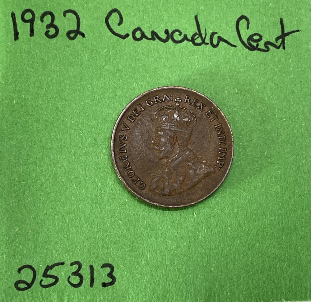 1932 Canada 🇨🇦 Small Cent 1c Nice Coin