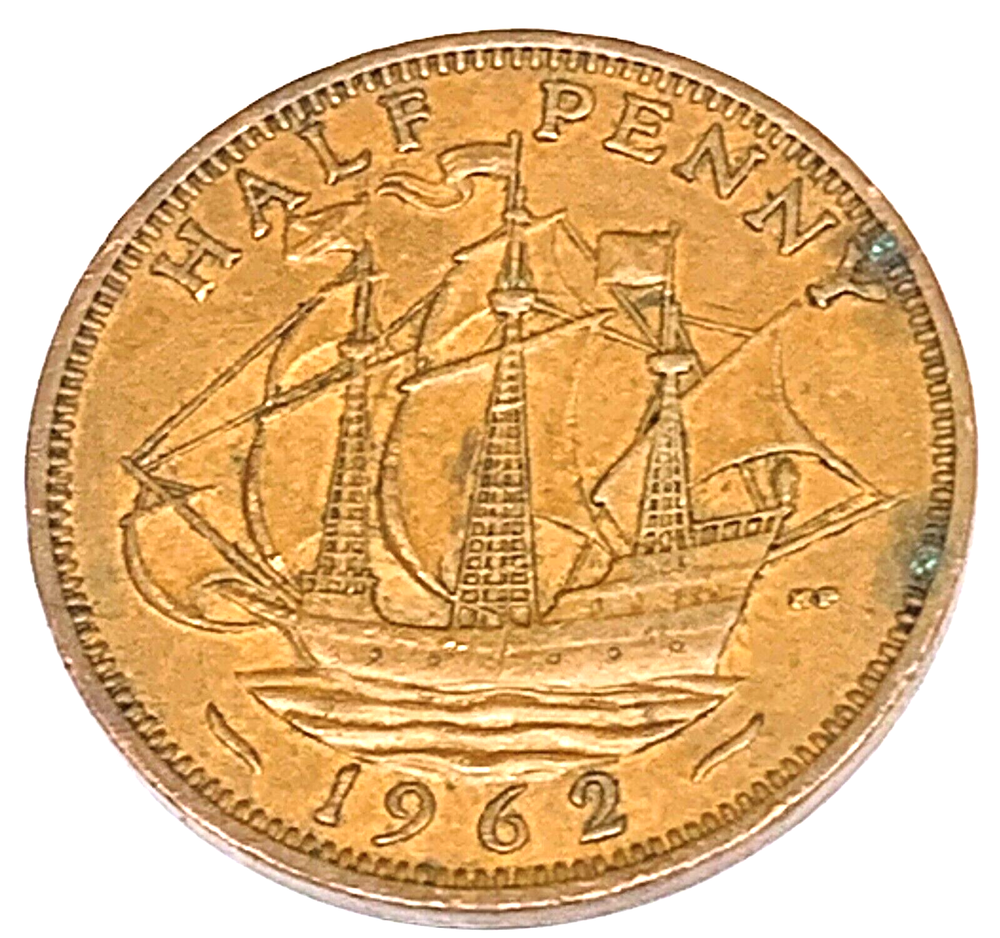 # C6858 GREAT BRITAIN COIN, HALF PENNY 1962