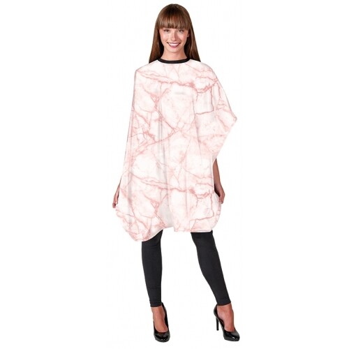 391-ROSE MARBLE SHAMPOO CAPE - (ROSE QUARTZ)