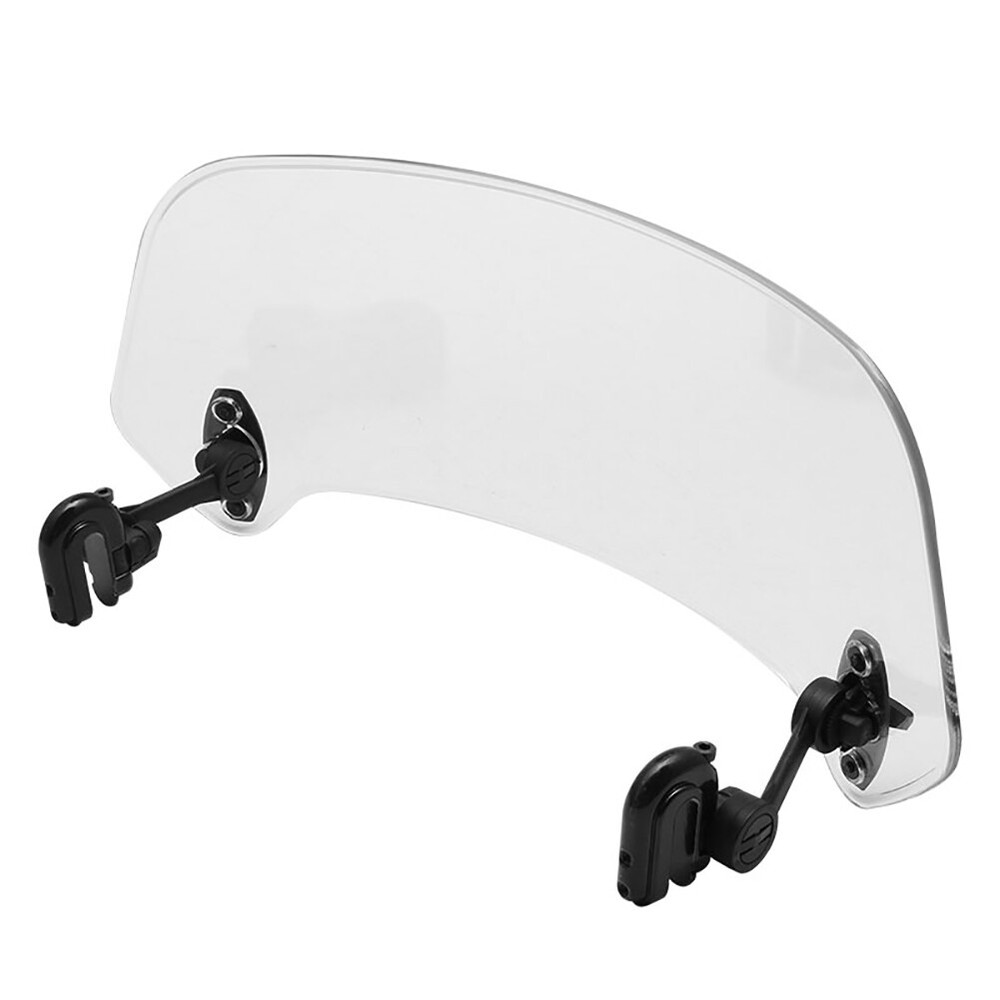 Motorcycle Adjustable Clip-On Windshield Extension Spoiler Windscreen Deflector