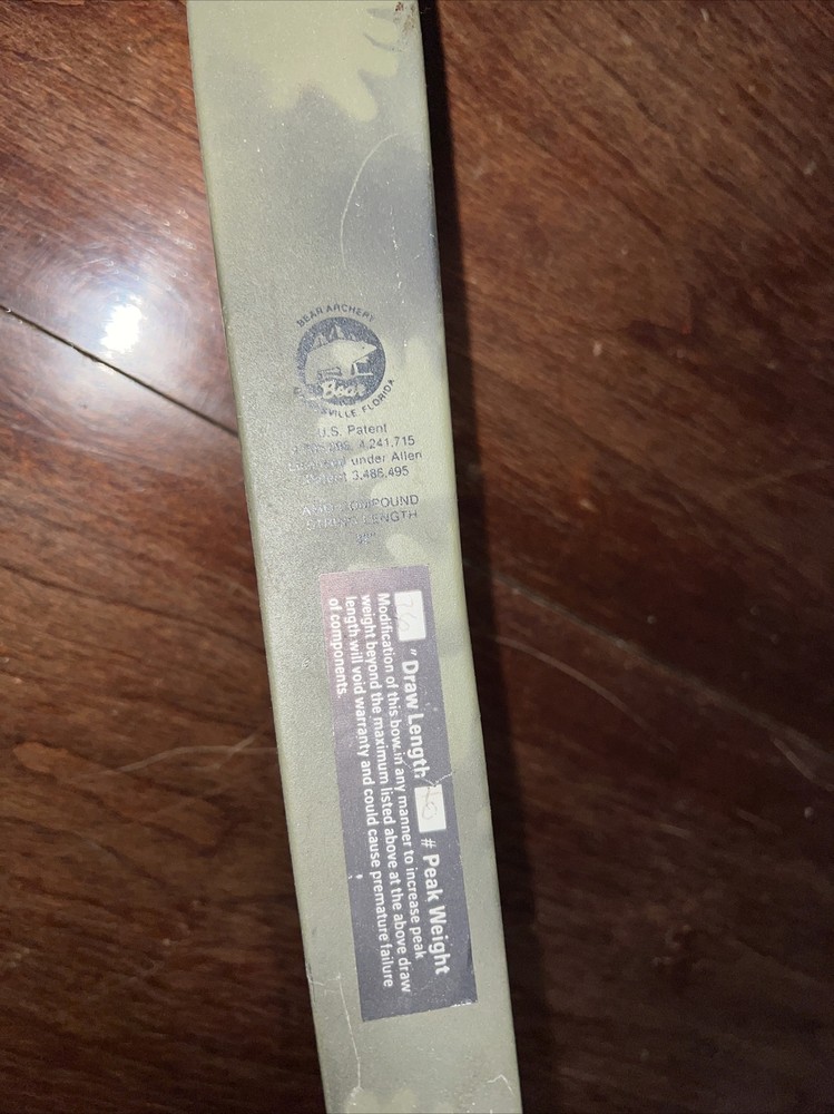 black mag bear compound bow Camo Camouflage