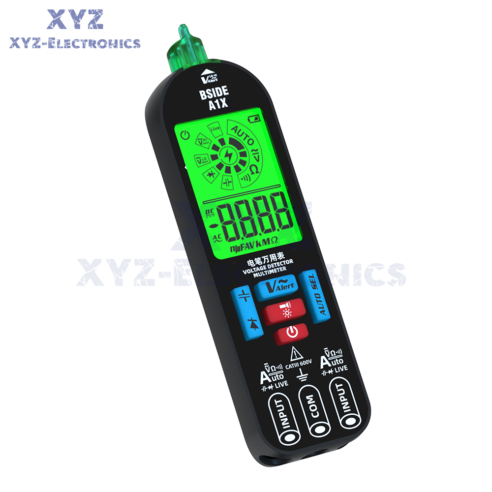 A1X Mini Multimeter LCD Digital DC/AC Voltage Resistance Tester Voltage Detector