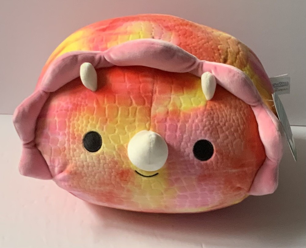 Squishmallows Stackables 12" Trinity Tie Dye Triceratops Plush