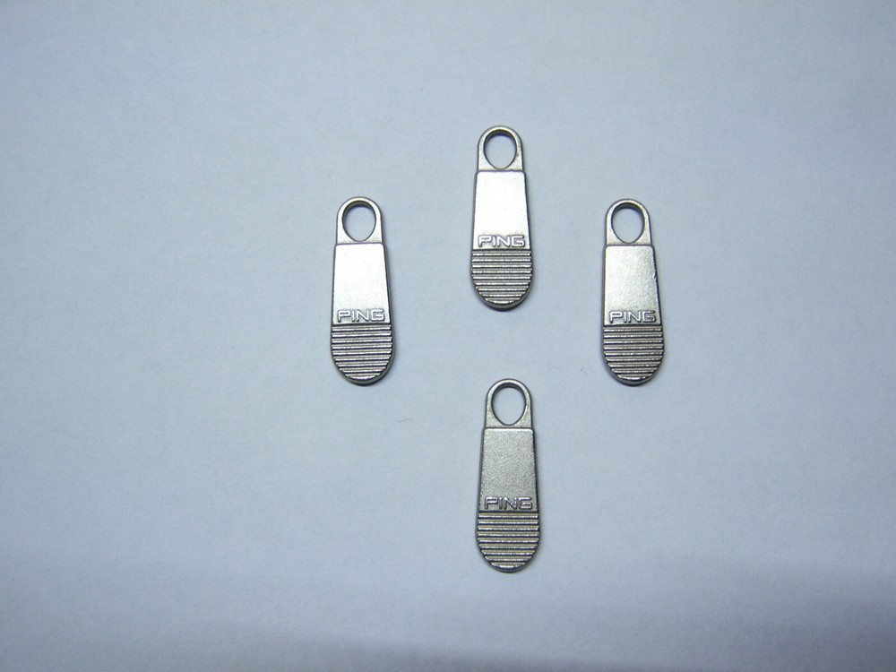 New Metal Ping Zipper Pull " Lot of 4 Pulls "