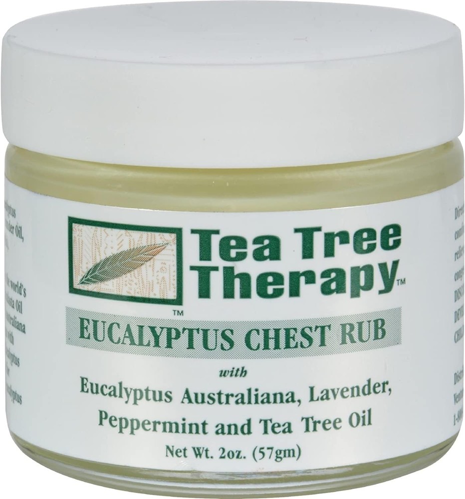 Tea Tree Therapy - Chest Rub, Eucalyptus 2 Oz ( 2-Pack)