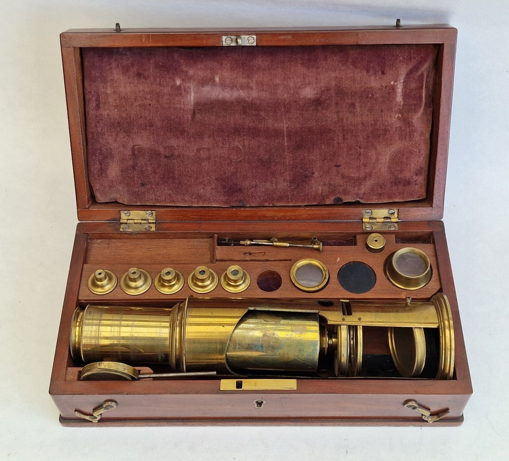 Antique Martins Type Drum Microscope