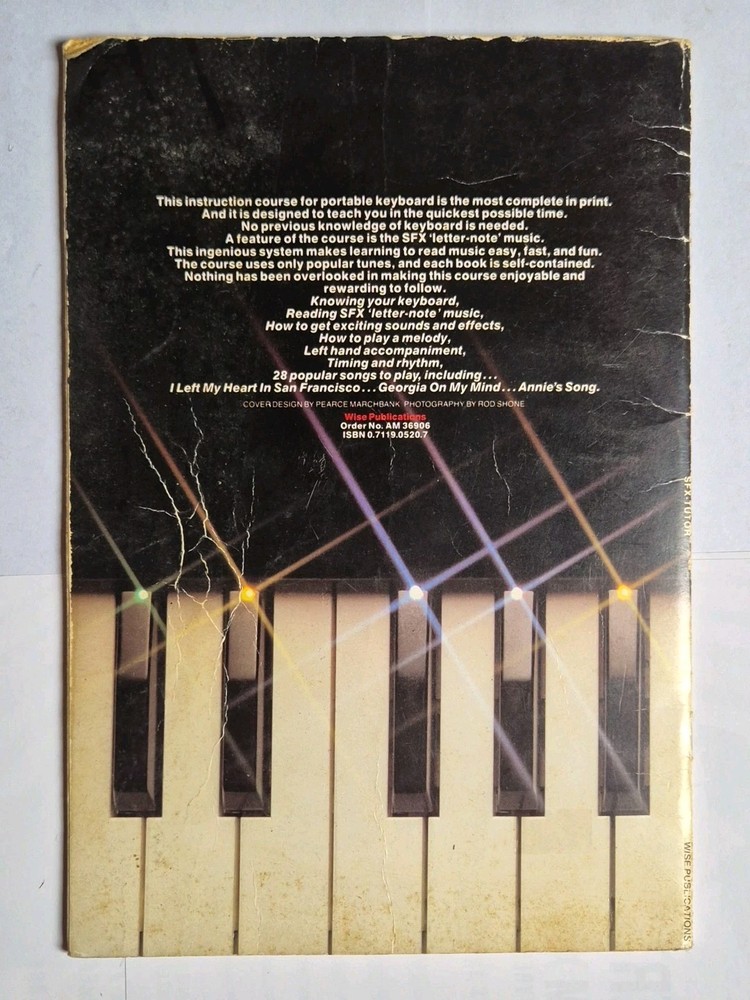 Start Playing Keyboard The SFX Tutor - Sheet Music Book