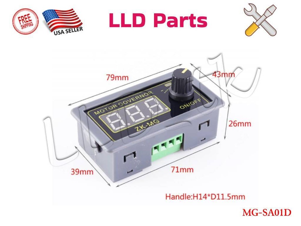5V-30V Voltage Regulator DC Motor Speed Controller PWM Frequency Duty Cycle LED