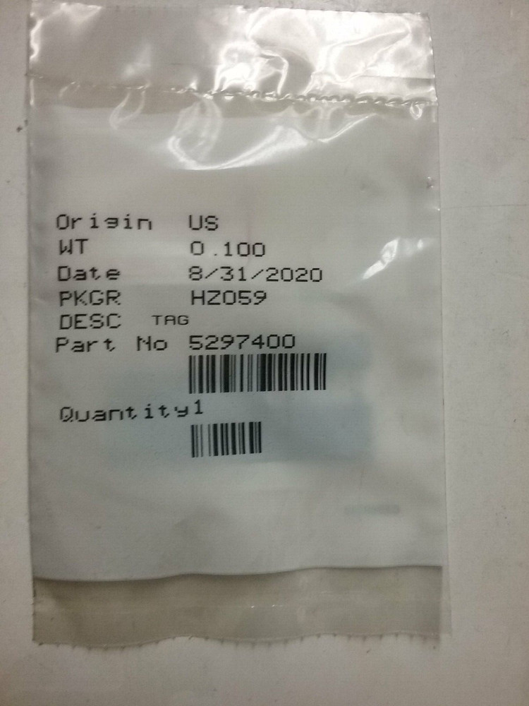 5297400 CUMMINS LABEL, AUTHORIZED CHANGE
