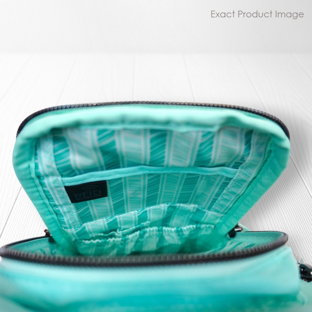 ❤️ Lug Tailback Aquamarine Sling Crossbody Backpack RFID