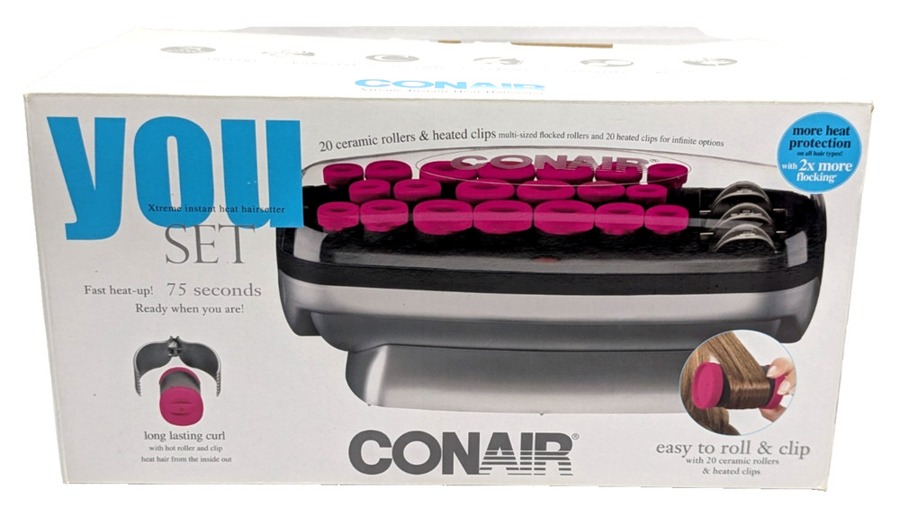2012 Conair Hot Clips Fast Heat Ceramic Rollers 20 Count V10258
