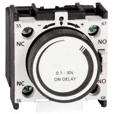 Dayton 6Eat7 Iec Timer Module, On Delay, 3Sec, 1No/1Nc