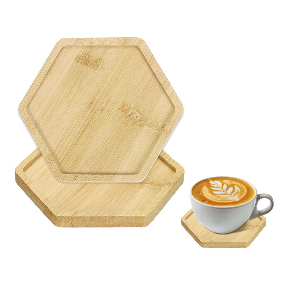 Hexagonal coasters 2pcs 120x105x10mm for kitchen bar table