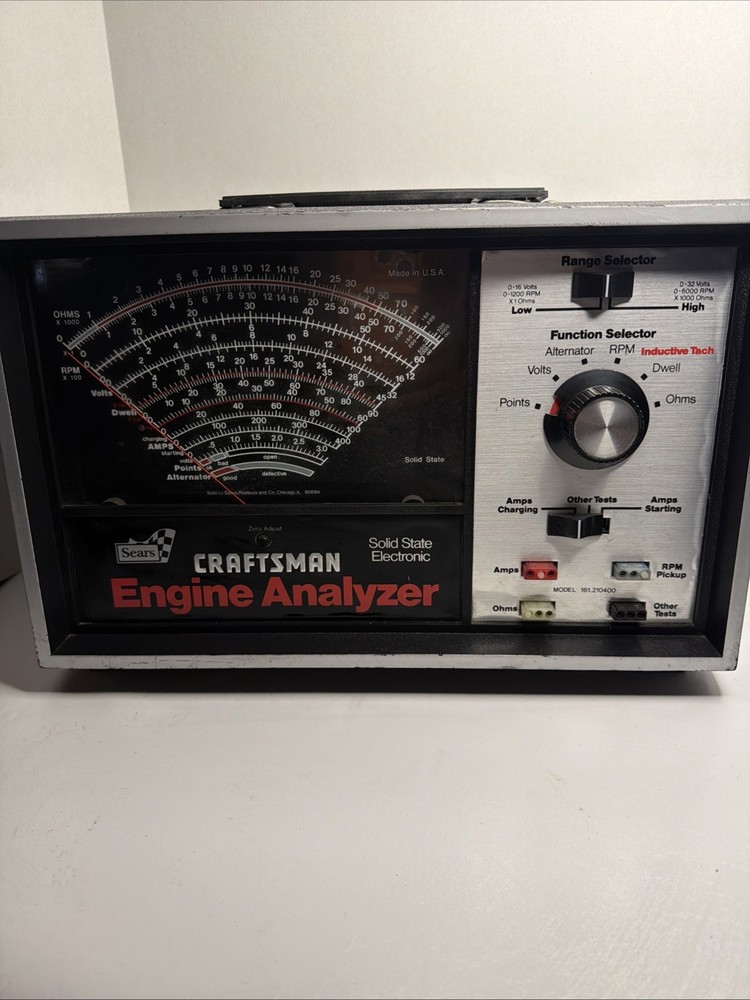 Sears Craftsman Engine Analyzer Vintage