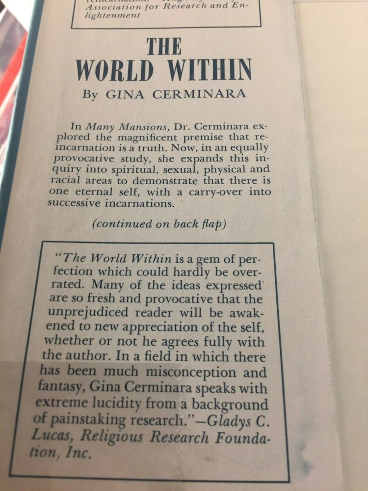 The World Within By Gina Cerminara