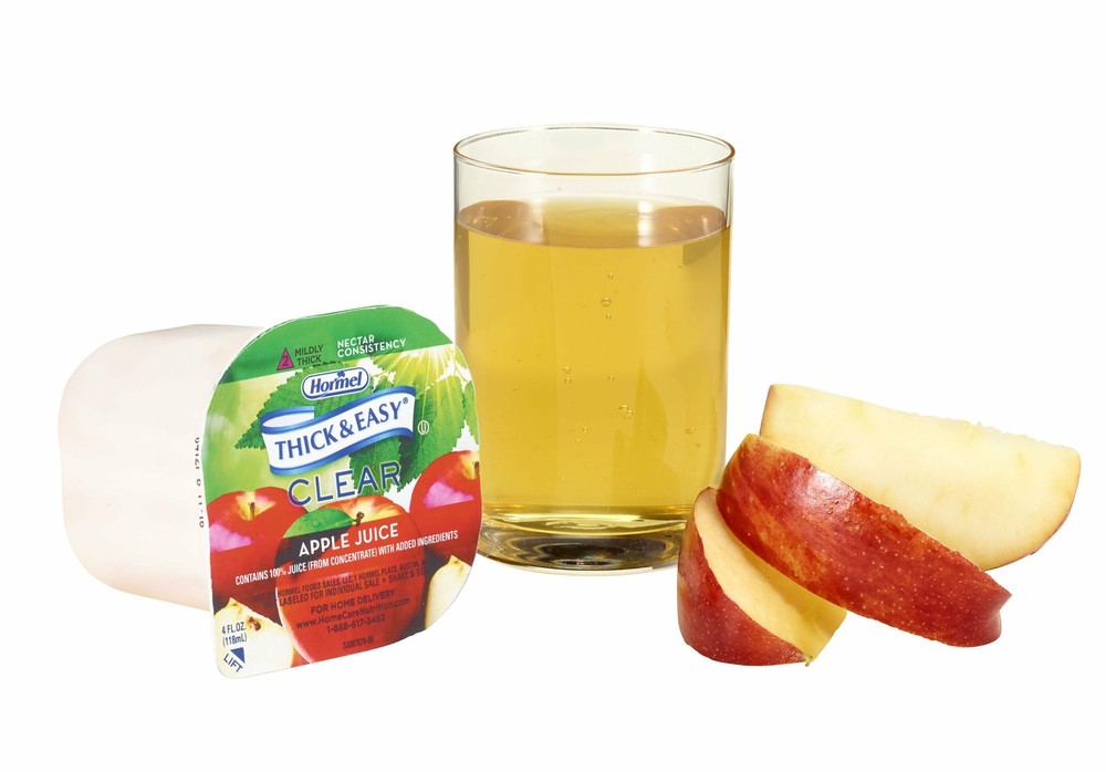 Thick & Easy 41530 Thickened Beverage Apple Juice Nectar 4 oz Cup 24 Ct