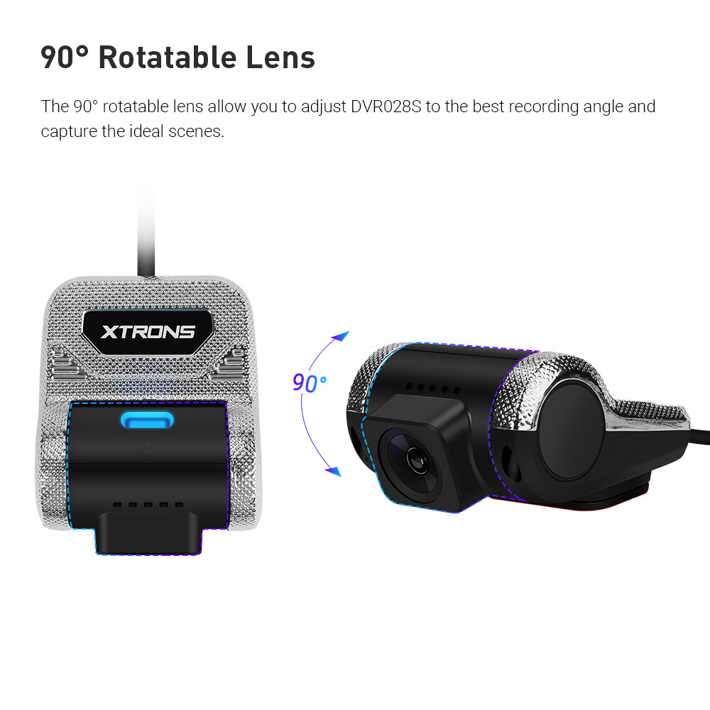 XTRONS HD Car DVR Camera Dash 140° Wide Angle Video Loop Recorder CAM USB