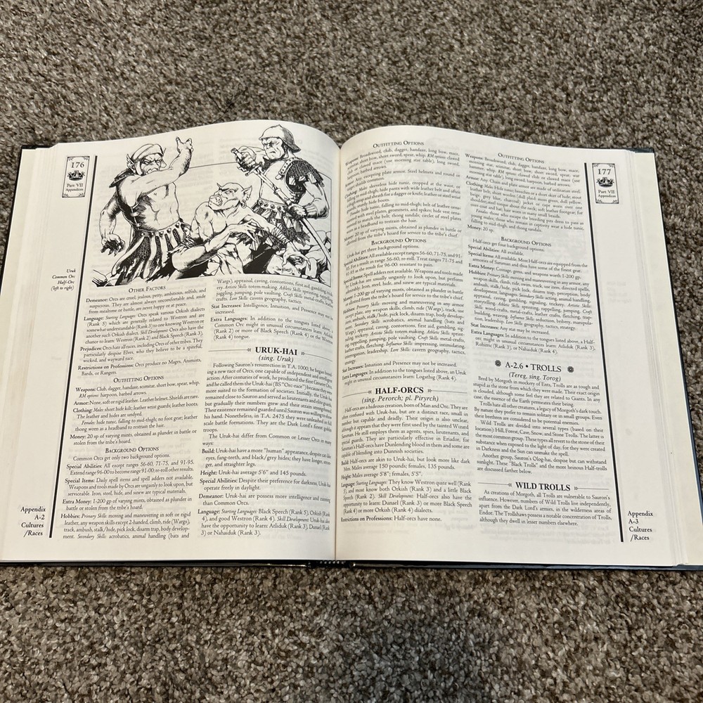 Middle Earth Role Playing Module -- 2nd Edition Rules by Iron Crown