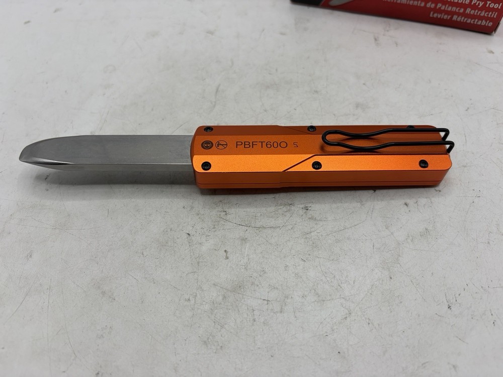 Snap on Tools Orange Retractable Pry Bar Tool PBFT60O New