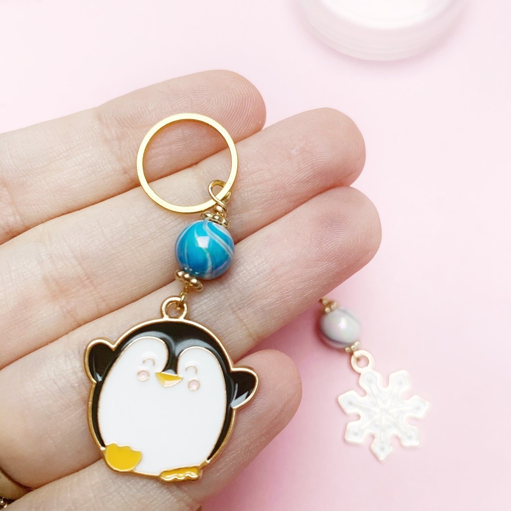 Christmas Stitch Markers For Knitting