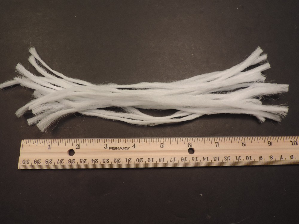 15 WHITE Polypropylene  Polypro Poly Yarn / Parachute Posts Fly Tying