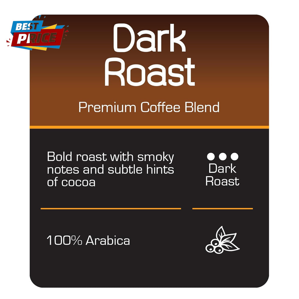 Whole Bean Coffee, Dark Roast, 2 Lb.