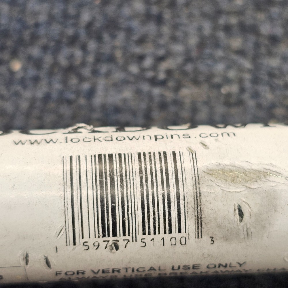 Lockdown Hitch Pin String Durable Easy Mount C40 Steel Self-Locking Red Handle