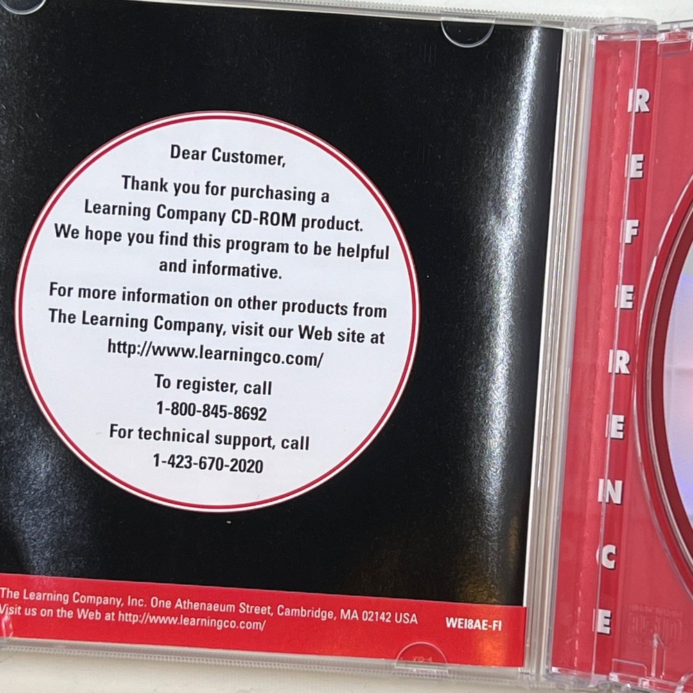 Webster's Interactive Encyclopedia CD-ROM 1997 Windows 95/3.1 Compatible