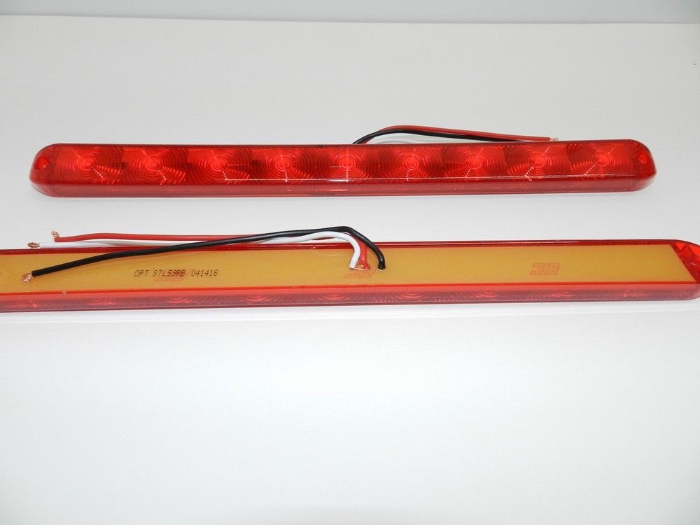 Two Red Optronics Ultrathin LED Truck Trailer Stop Tail Turn Submersible RV