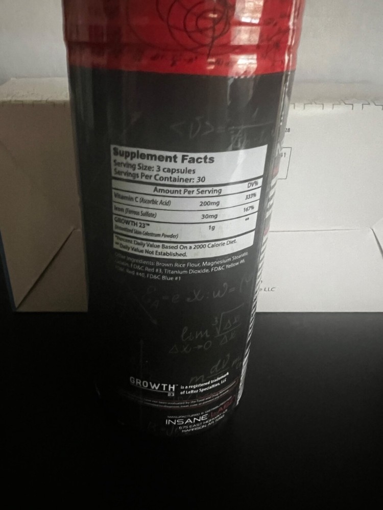 Insane Labz Quantum Growth Test Cell Boost 90 Caps