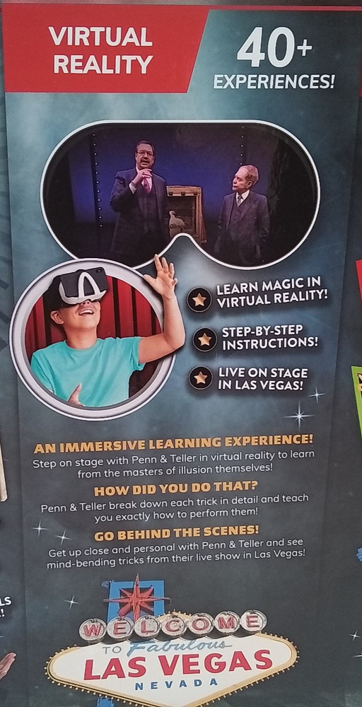 Penn & Teller VR Magic Lab Virtual Reality Kids Magic Book and Interactive