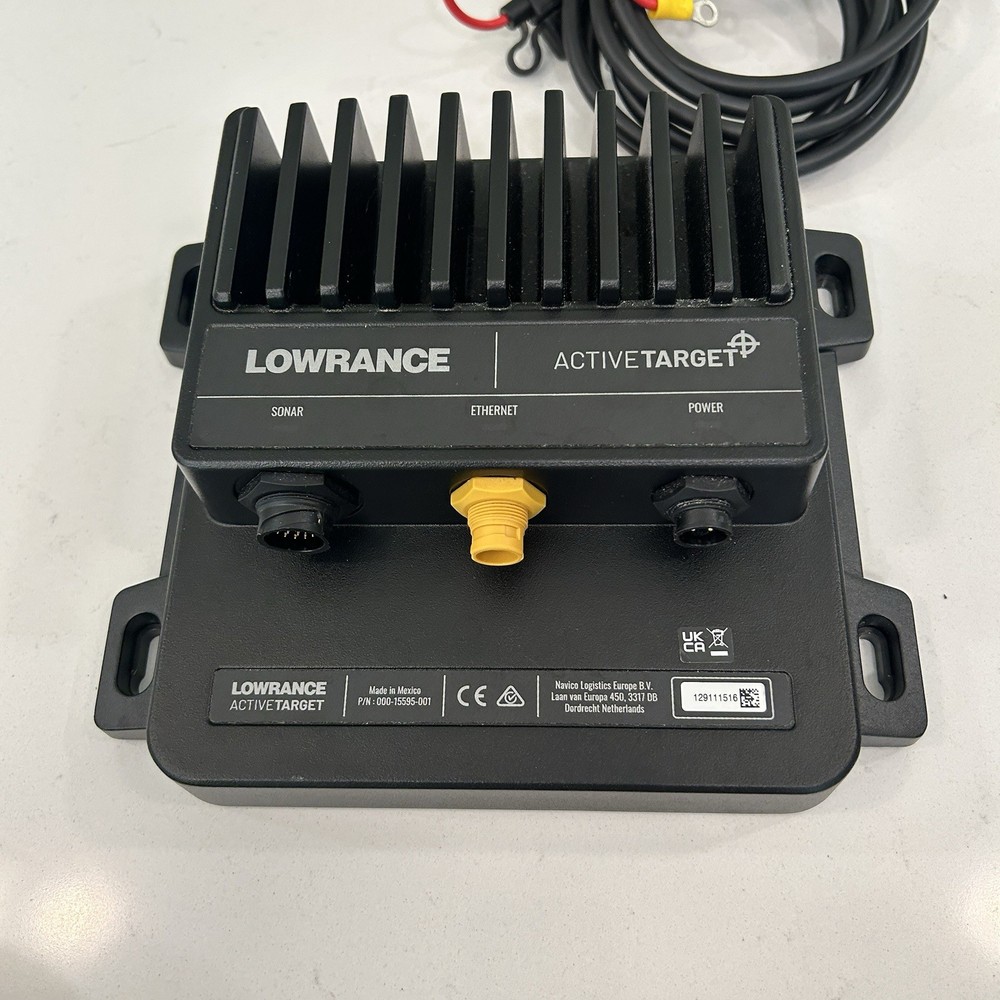 Lowrance Active Target 1 Sonar System Black Box And Transducer