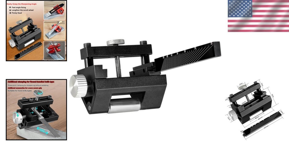 Versatile Chisel Sharpening Jig - Adjustable Honing Guide Fits 0-2.55 in Blades