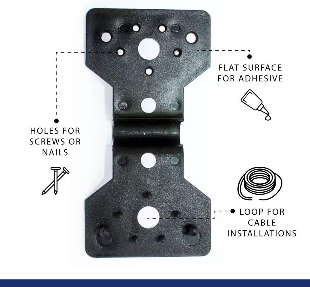 Deterrent Netting Hardware, Plastic Clips, 250 Pieces (MTG-CASE), Black