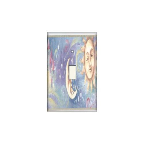 SnazzySwitch Sun And Moon Decorative Light Switch Plate Cover