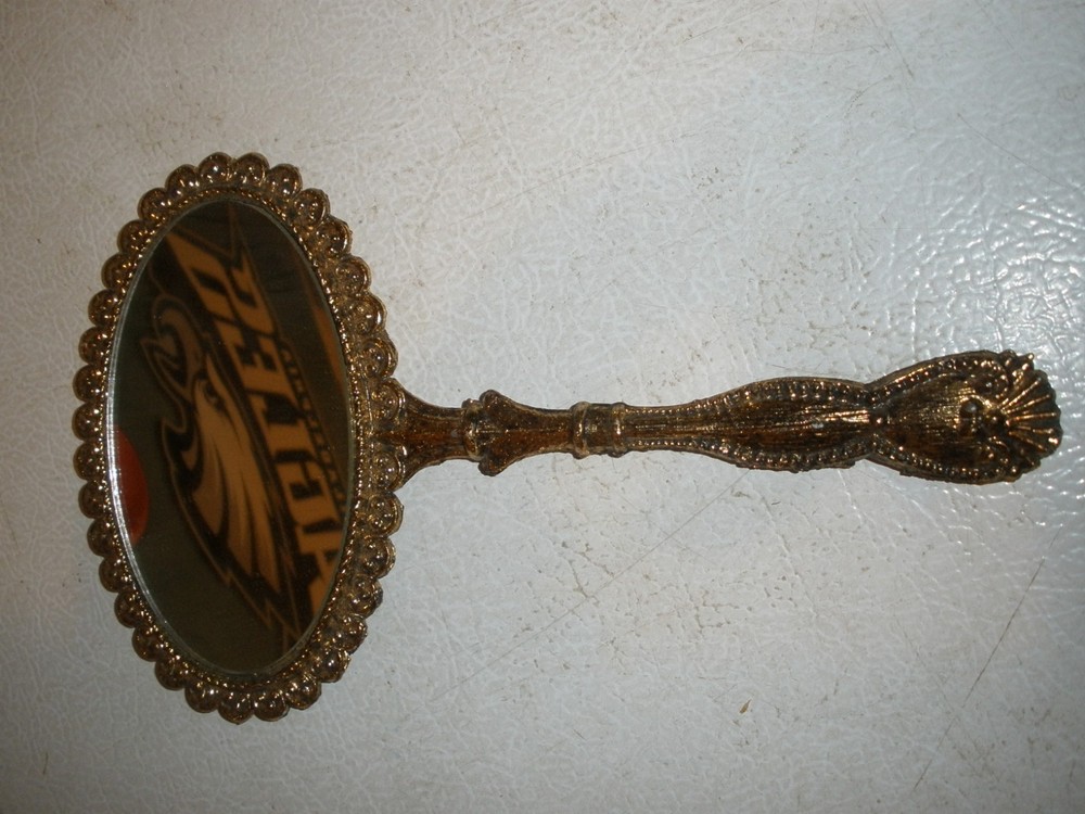 Vanity Two Sided Hand Held Mirror 9" Long
