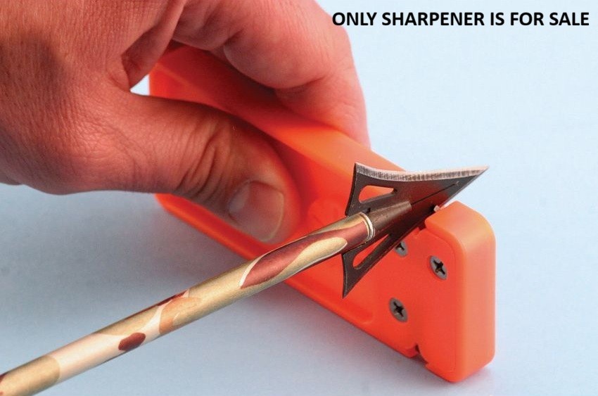 AccuSharp Broadhead Sharpener & Wrench Orange Synthetic Construction Unique