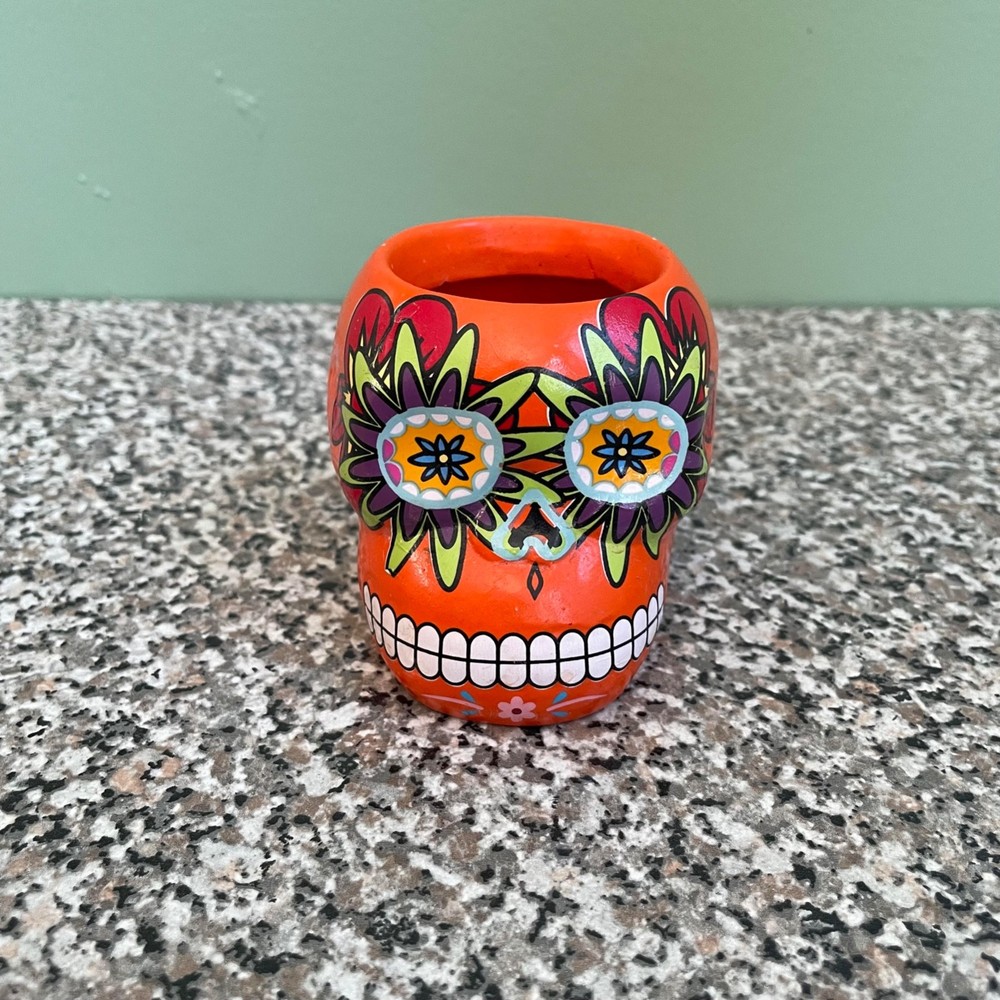 Mini Sugar Skull Succulent Planter