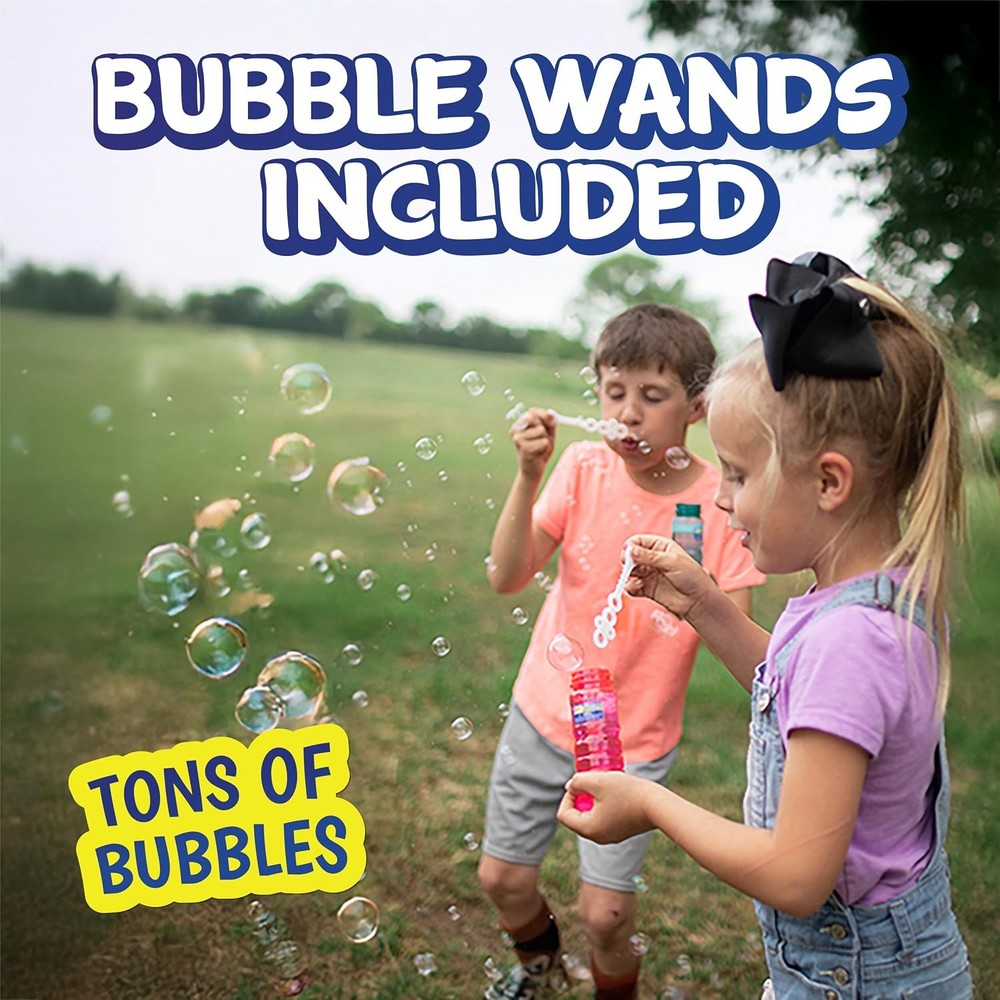 Sunny Days Entertainment 6 Pack Bubble Solution – 4oz Blower Bottles...