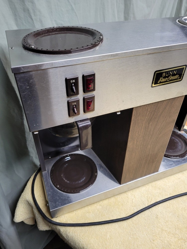 Vintage Bunn Pour Omatic Restaurant Double Pot Coffee Maker Untested