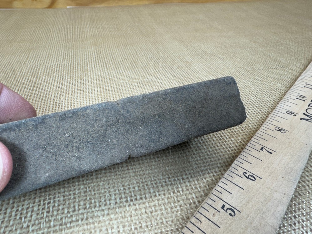5.5"x2"x1" Sharpening Stone Vintage Used Grey Divided