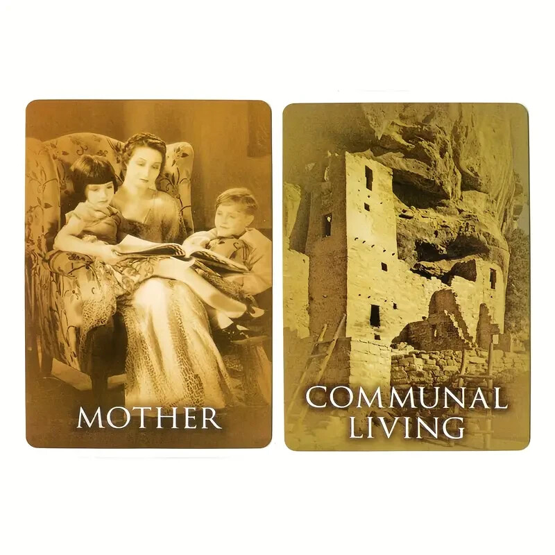 Past Live Oracle Cards Deck with pdf guidebook, Fo Telling Game