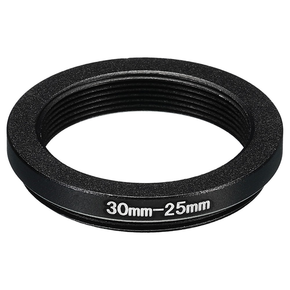 30mm-25mm Metal Step Down Ring, Camera Lens Filter Adapter Ring Black