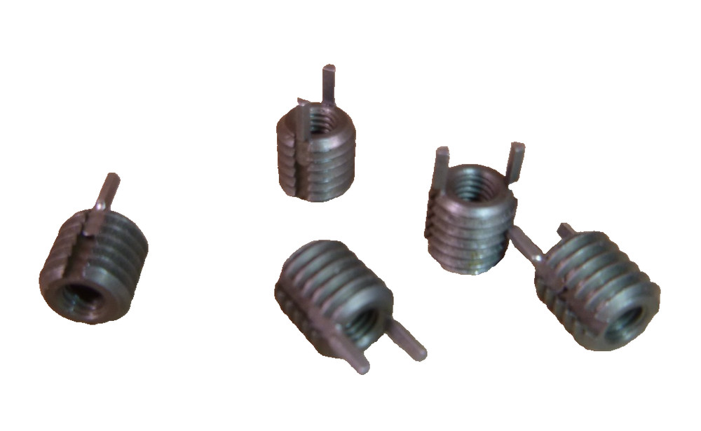 Key Locking Thread Insert M4 x 0.7 Internal Thread M8 x 1.25 External Thread 5Pk