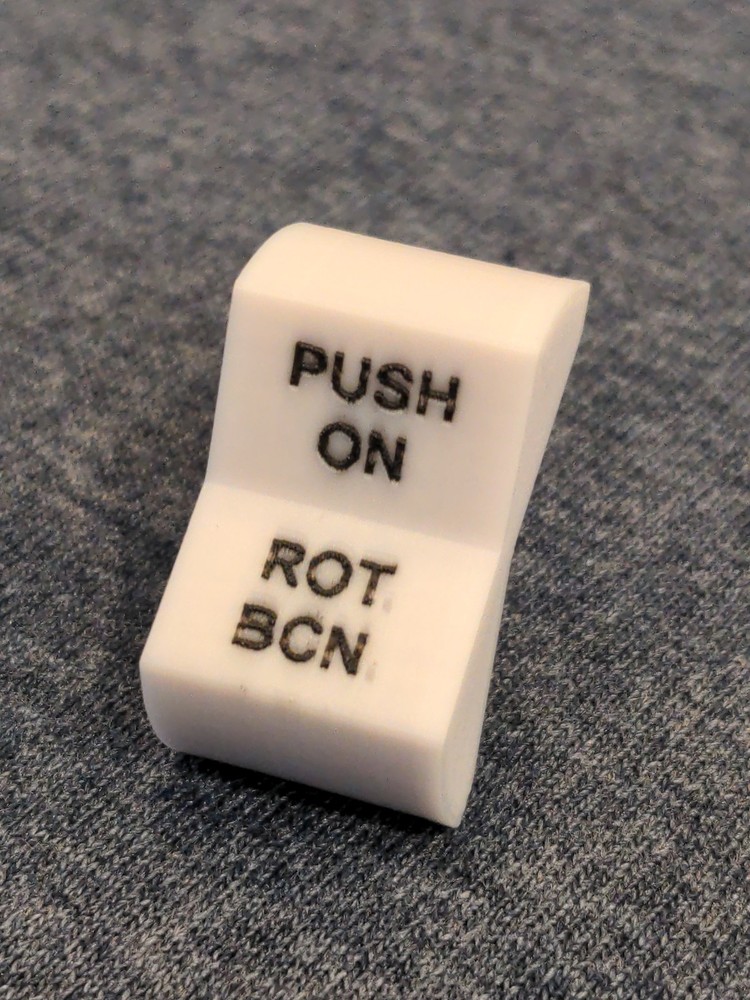 Rotating Beacon Mooney Klixon Switch Cover