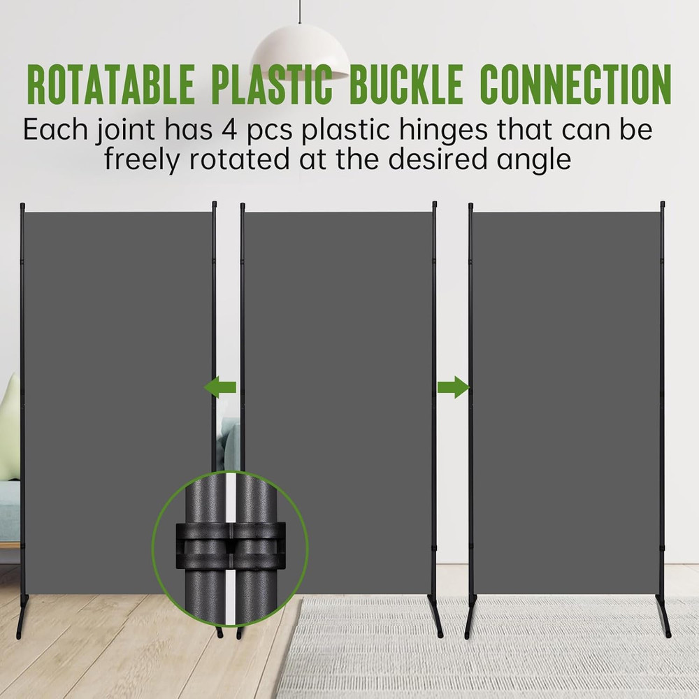 Indoor Room Divider, Portable Office Divider, Room Divider Wall Screen 3 Panel,