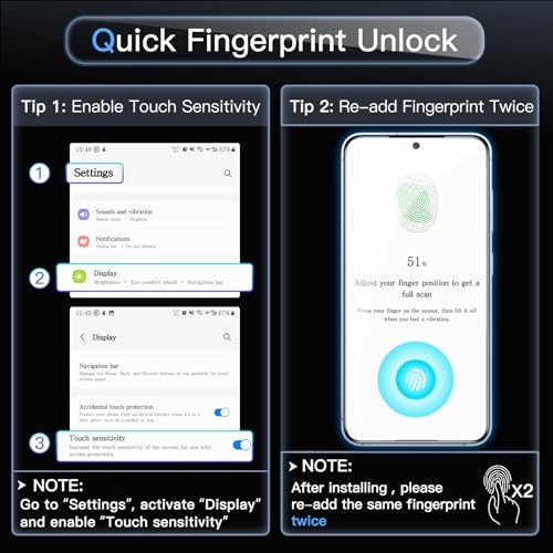 Screen Protector for Samsung 10-Second Easy Installation Kit with Galaxy S26